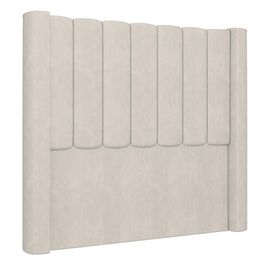 Cabeceira Casal Queen Cama Box 160cm Claire I02 Veludo Bege - Mpozenato