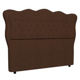 Cabeceira Casal King Cama Box 195cm Oregon I02 Bouclê Marrom - Mpozenato