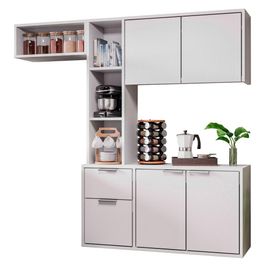 Armário de Cozinha Compacta Suspensa Vieira M24 Branco - Mpozenato