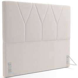 Cabeceira Cama Box Casal King 195 cm Aurora W01 Bouclê Creme - Lyam Decor