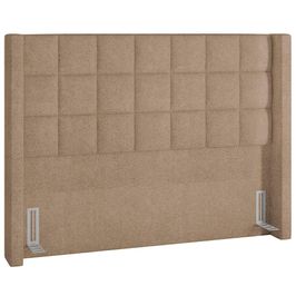 Cabeceira Cama Box Casal 195 cm P05 Paris Bouclê Bege - Lyam Decor