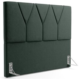 Cabeceira Cama Box Casal King 195 cm Aurora W01 Linho Verde Musgo - Lyam Decor