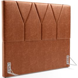 Cabeceira Cama Box Casal 140 cm Aurora W01 Couríssimo Camel - Lyam Decor