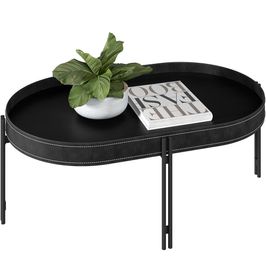 Mesa de Centro Decorativo Para Sala de Estar Industrial Nord L05 Preto - Lyam Decor